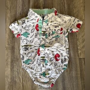 Andy & Evan onesie- size 18-24M